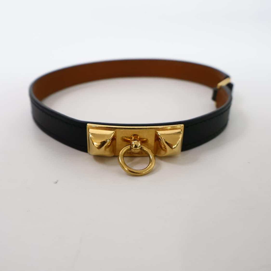 에르메스 블랙 금장버클 리발더블 팔찌 XS 상품이미지3