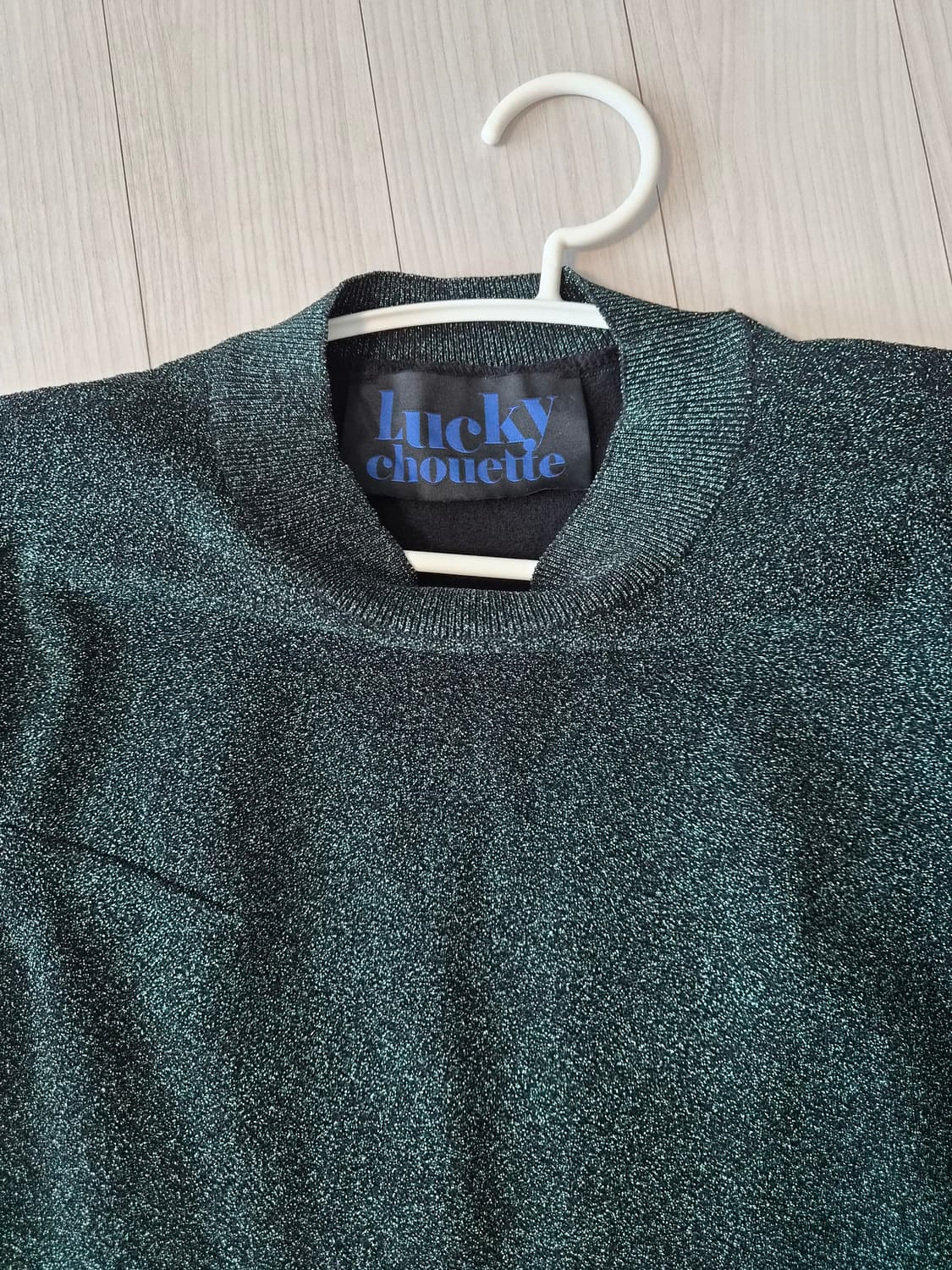 [럭키슈에뜨] 영롱한 글리터 니트 미니 원피스 판매합니다 상품이미지2