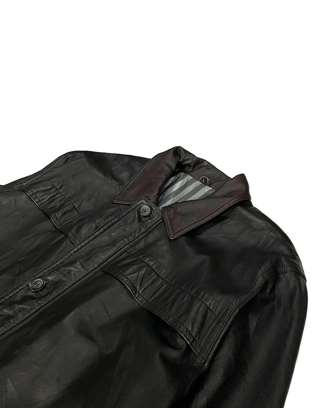 vintage 양가죽 하프 코트 자켓  상품이미지3