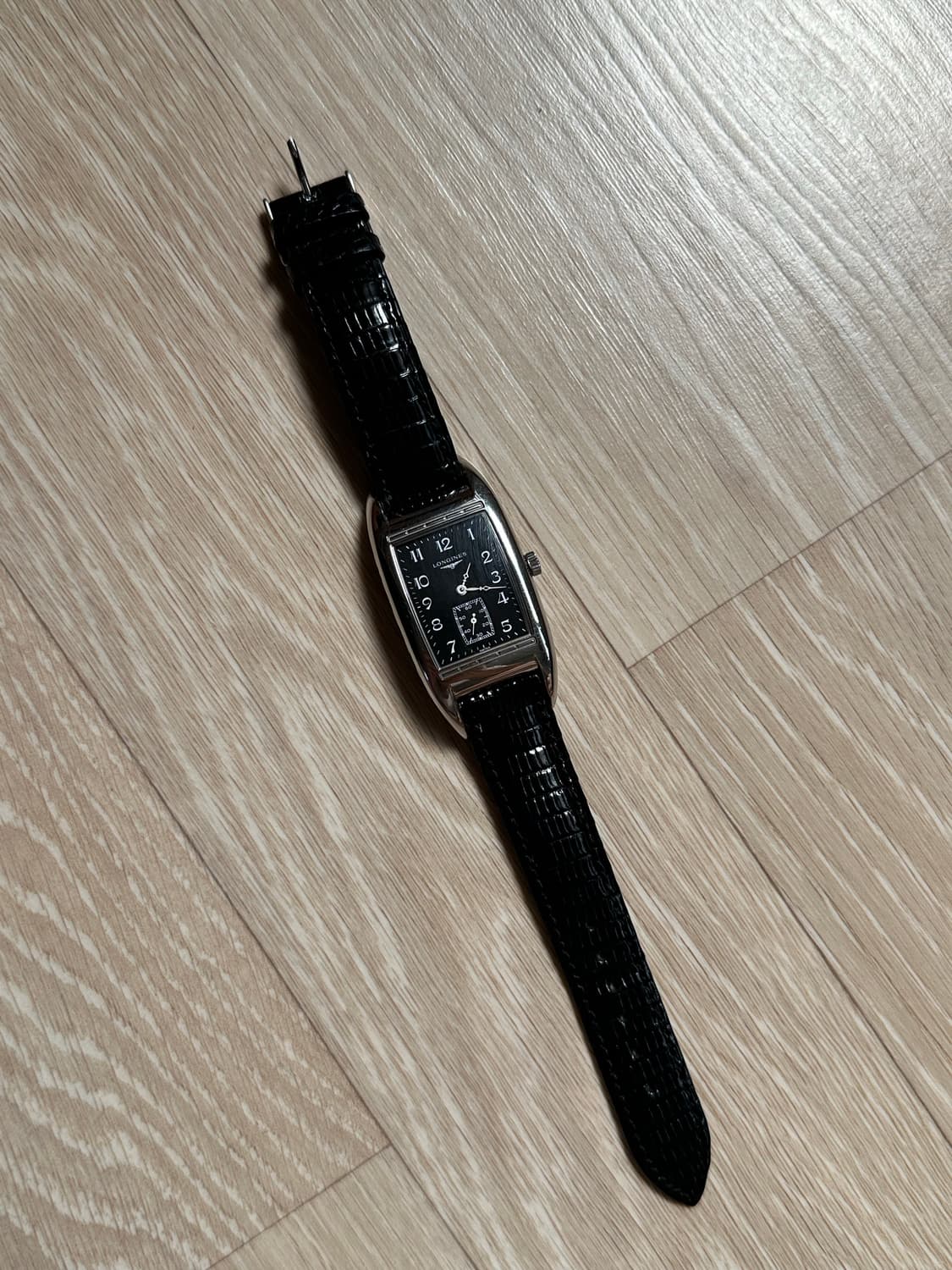 론진 벨아티 검판 사각 시계 상품이미지2