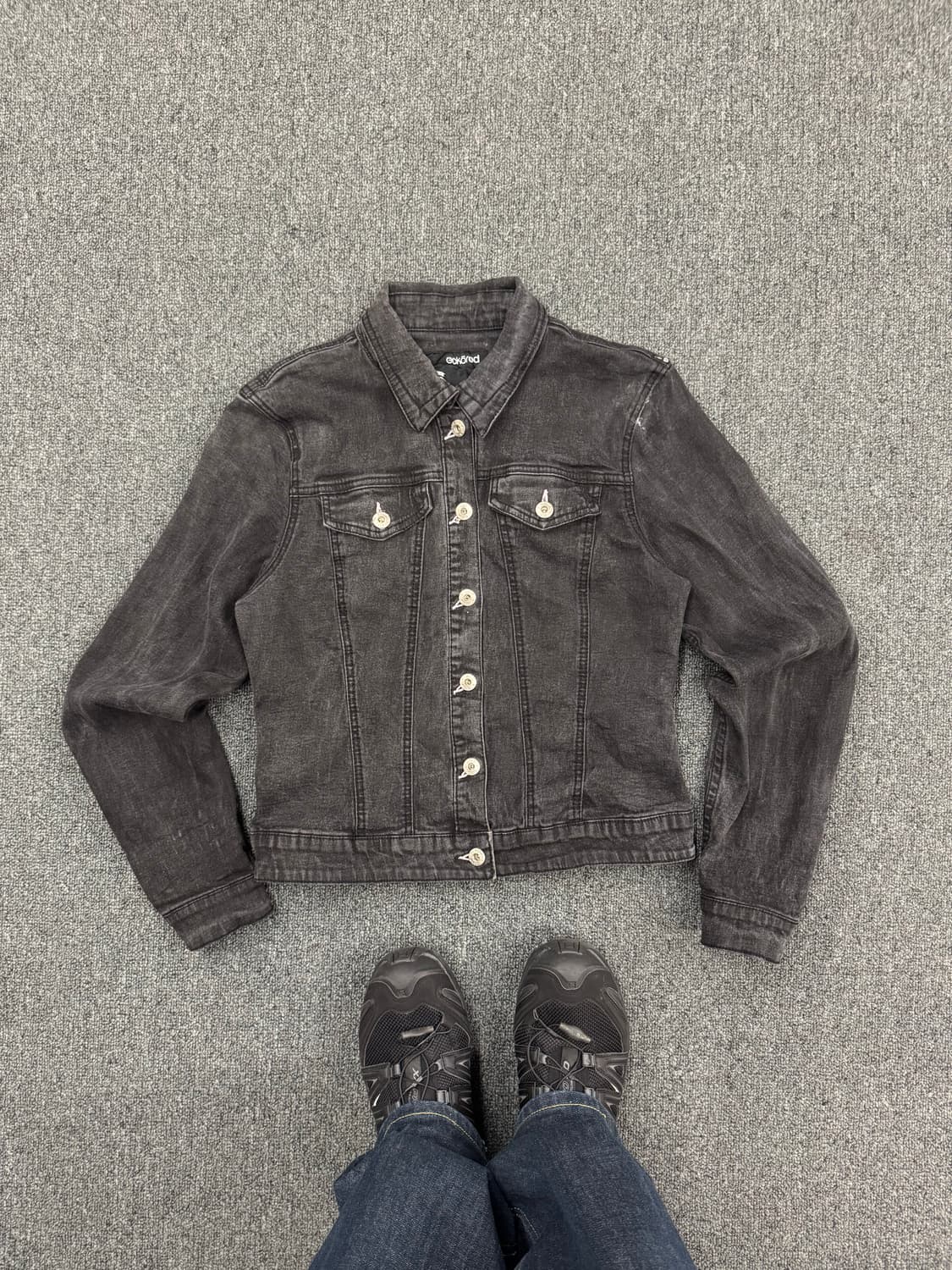 ECKO RAD 빈티지 여성 흑청 데님자켓 상품이미지1