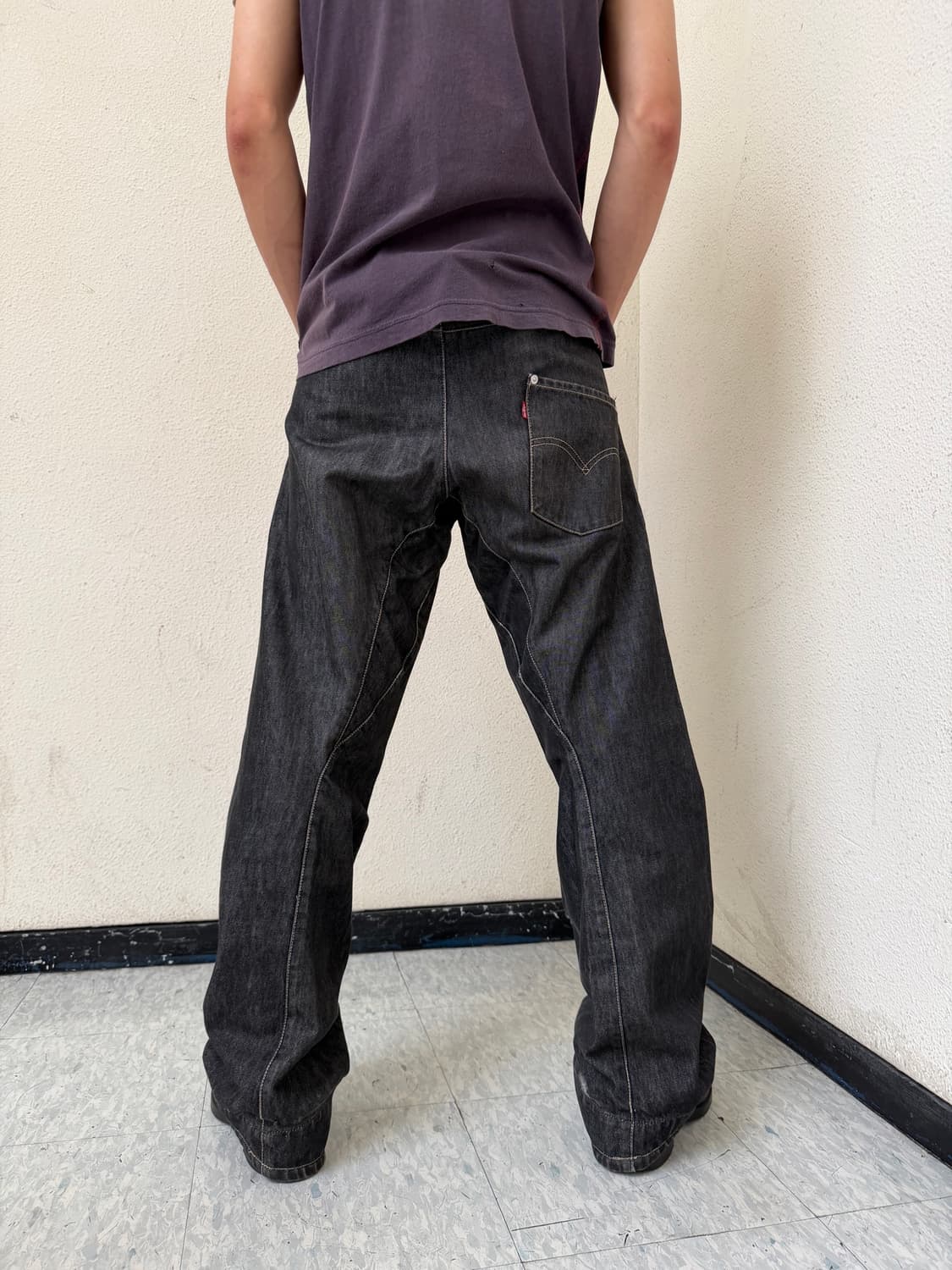 00s engineered jeans 흑청 신치백 상품이미지3
