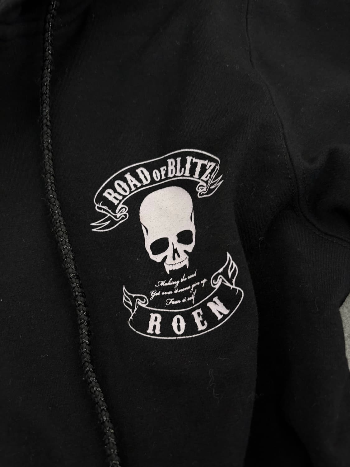 블랙 스컬 후드집업 상품이미지3