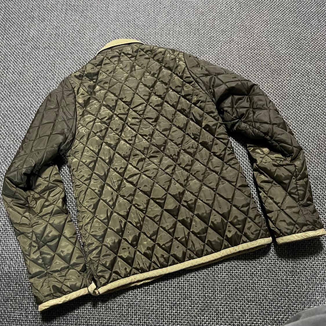 폴로 퀼팅 자켓 우먼즈 카키 상품이미지4