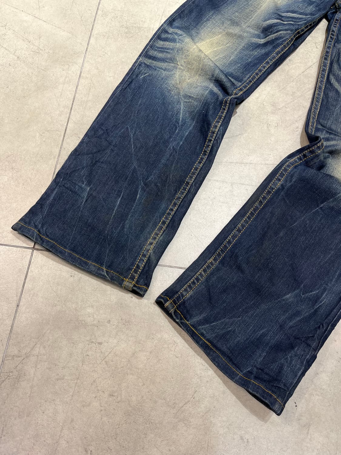 RED PEPPER 락펑크 십자가 와이드 데님 팬츠  상품이미지7