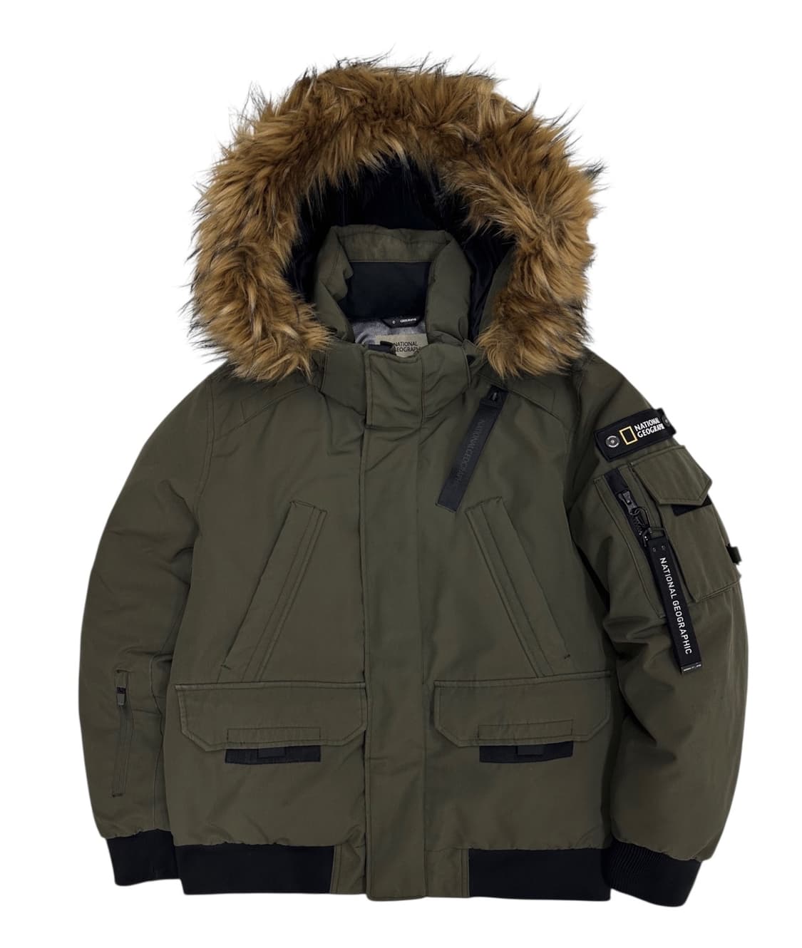 내셔널지오그래픽 덕다운 패딩 카키 (XL) 상품이미지1
