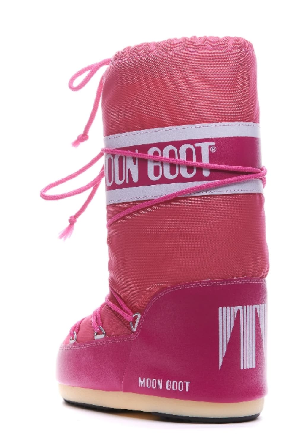 문부츠 아이콘 로고 하이 레이스업 부츠 핫핑크 상품이미지2