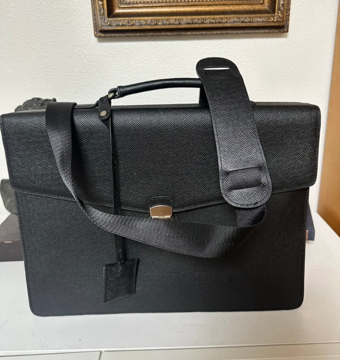 엠비지오네 서류 가방, 브리프케이스 블랙 팝니다 상품이미지2