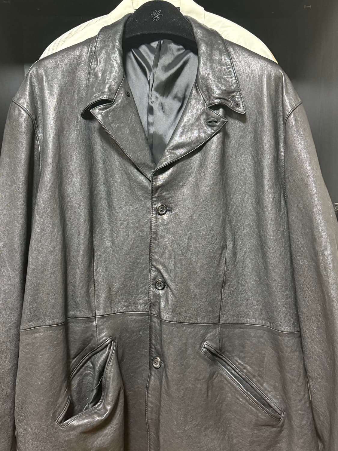 (초판본) 유스 워시드 레더 자켓 L 상품이미지2