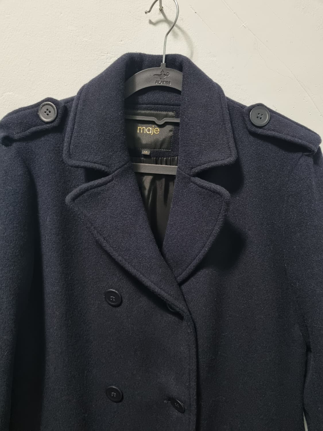 마쥬 네이비 롱코트 사이즈36 상품이미지3