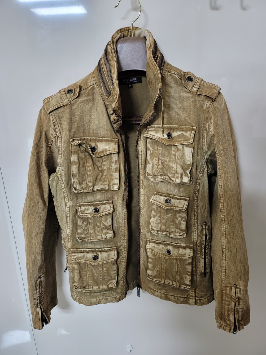 인더아틱 빈티지워싱 라이더자켓 M 95정사이즈 상태극상 상품이미지1