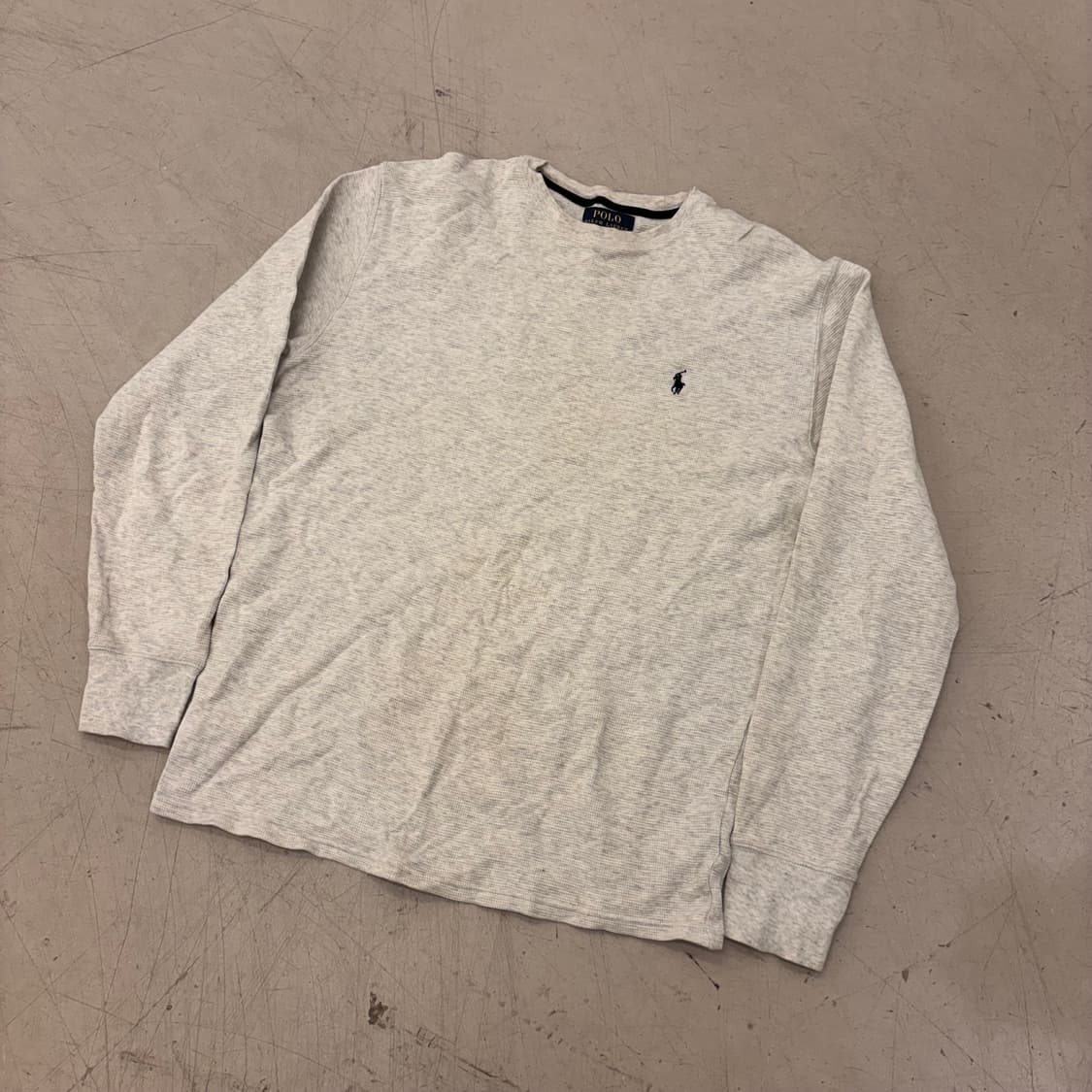 폴로 랄프로렌 그레이 와플 니트 롱슬리브 상품이미지1