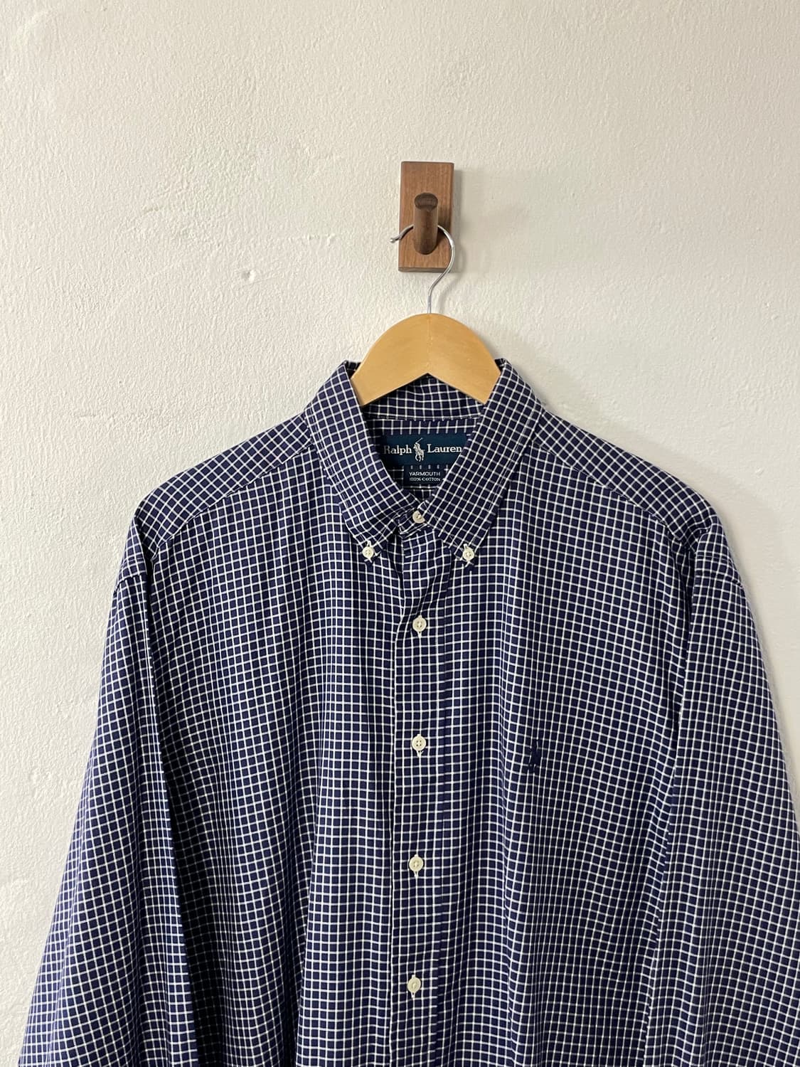 폴로 버튼다운 체크 셔츠  상품이미지2