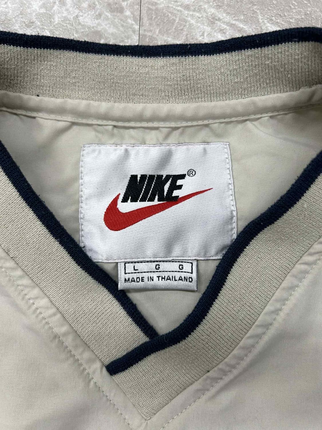 나이키 00s 솔로 스우시 베이지 리메이크 크롭 윈드브레이커 웜업(L) 상품이미지4
