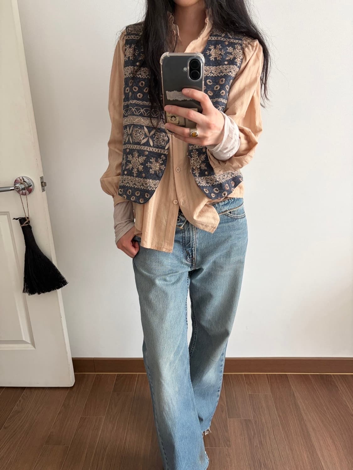 patterned vest 상품이미지5