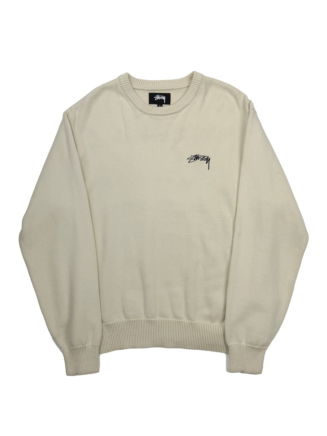 스투시 케어라벨 스웨터 네츄럴 상품이미지3