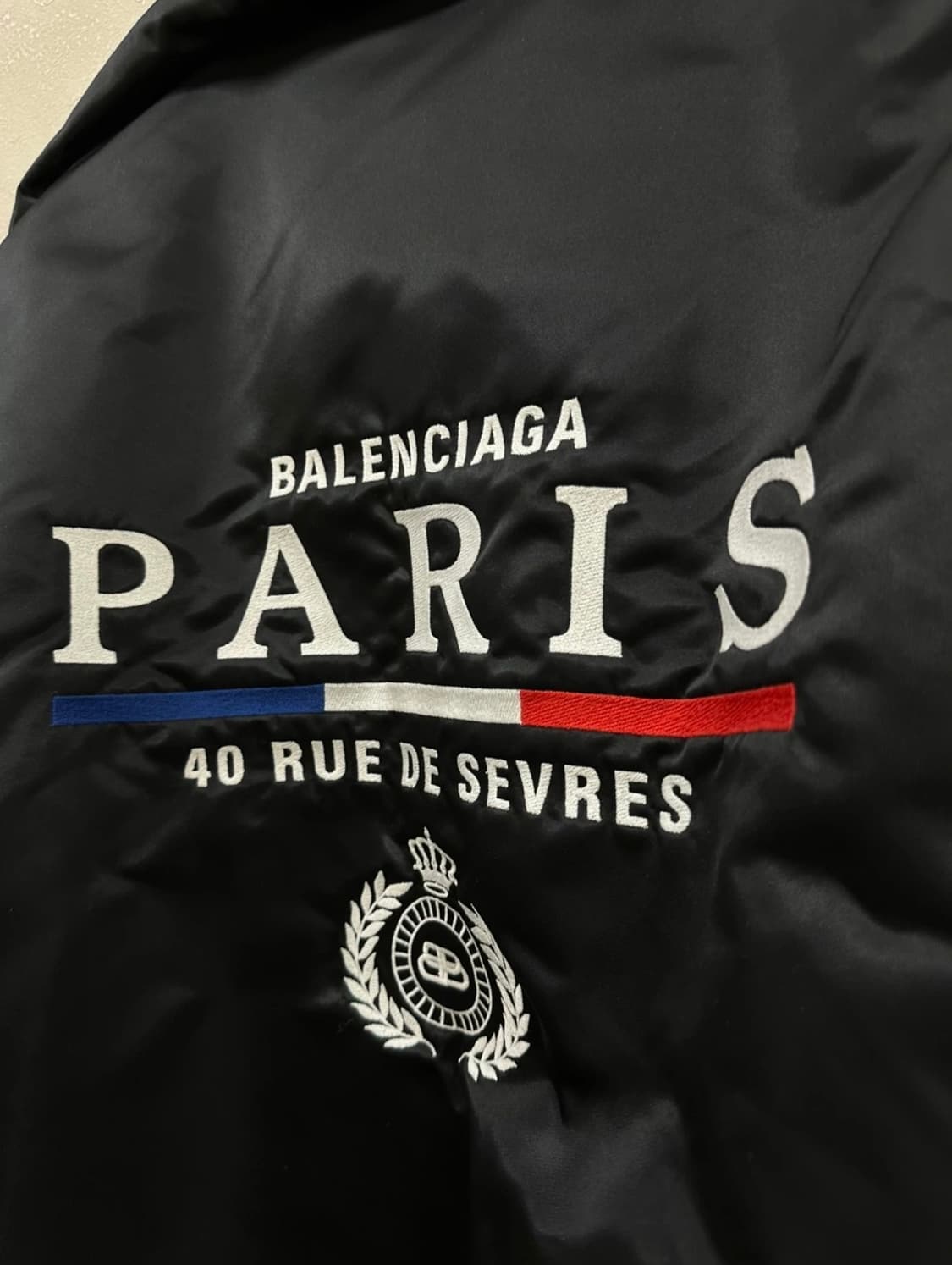 명품 점퍼 발렌시아가 MA-1 봄버 자켓 블랙 48 남자패딩 점퍼 상품이미지3