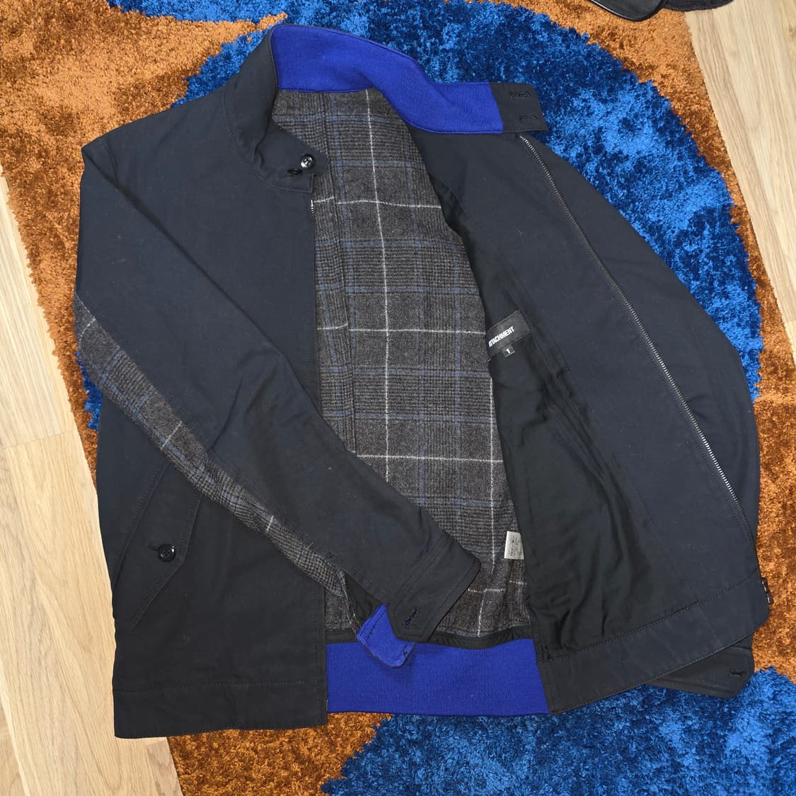 어태치먼트 해링턴 울 자켓 (blue point) 상품이미지4