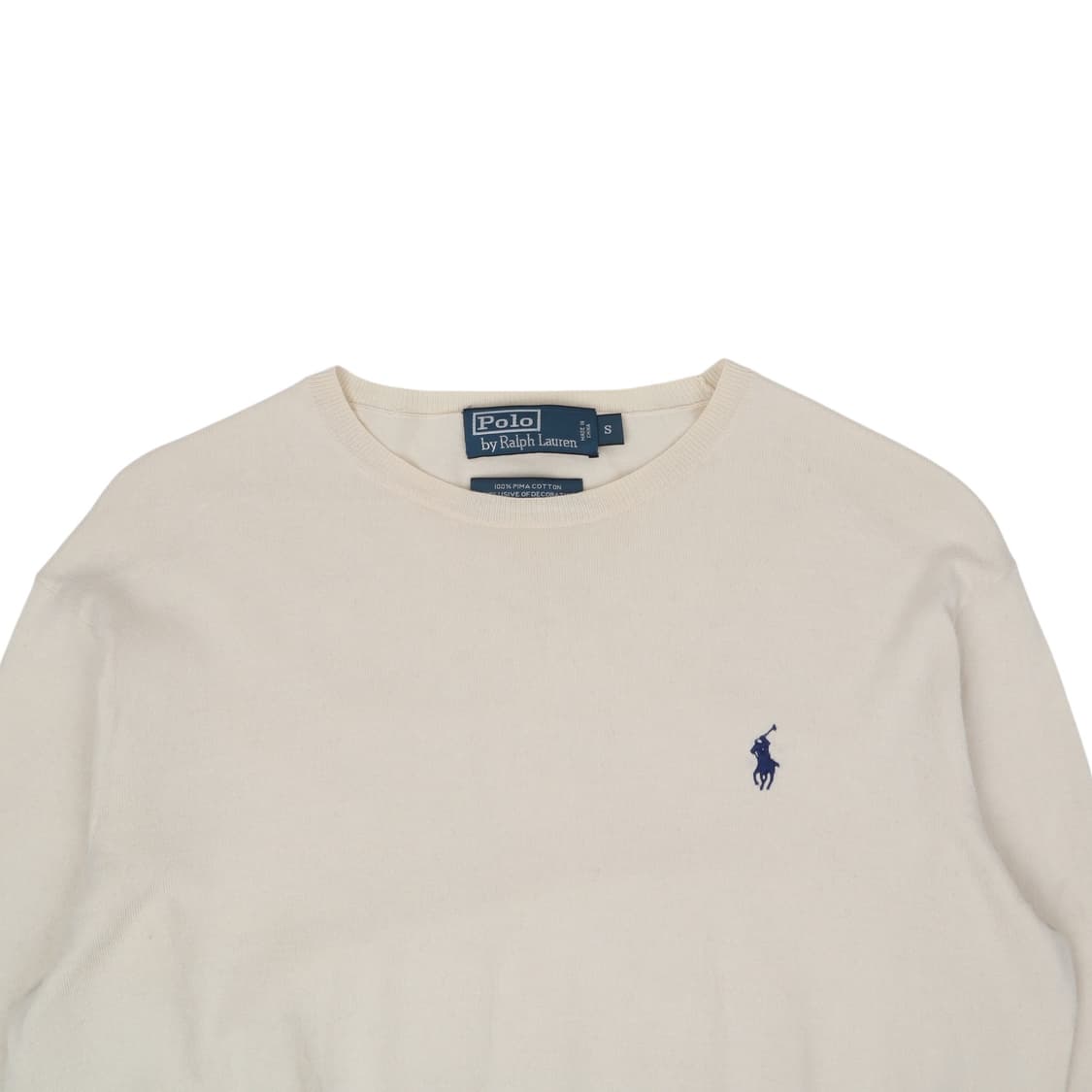 폴로 랄프로렌 아이보리 피마코튼 니트 상품이미지2