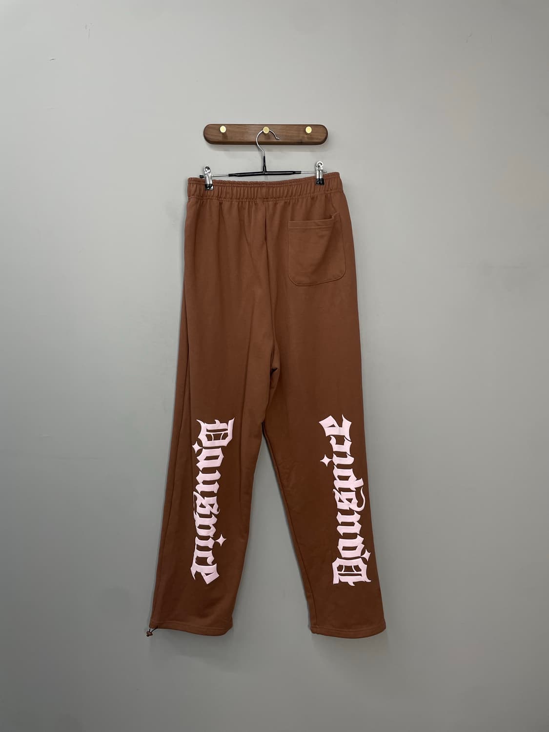 디오스피스 로고 브라운 스웻 팬츠 H1280 상품이미지5