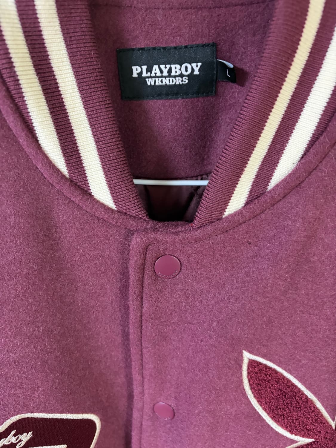 위캔더스 플레이보이 wkndrs 바시티 자켓 L 새제품 상품이미지5