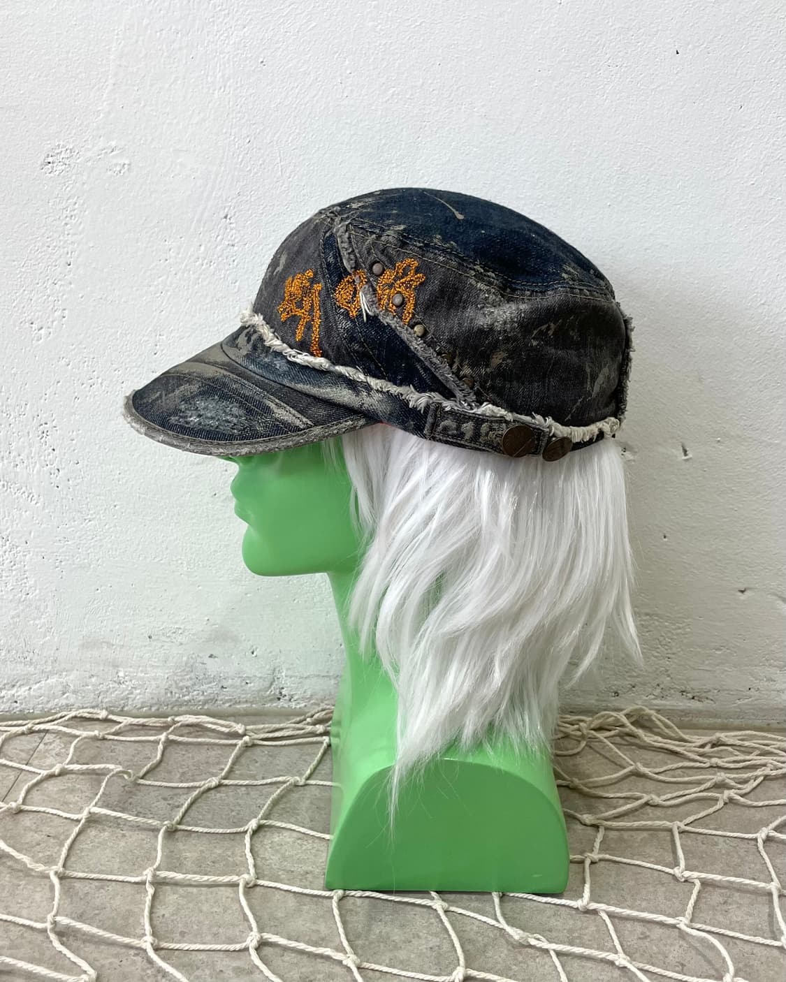 Dirty Washing Crochet Denim Cap 상품이미지4