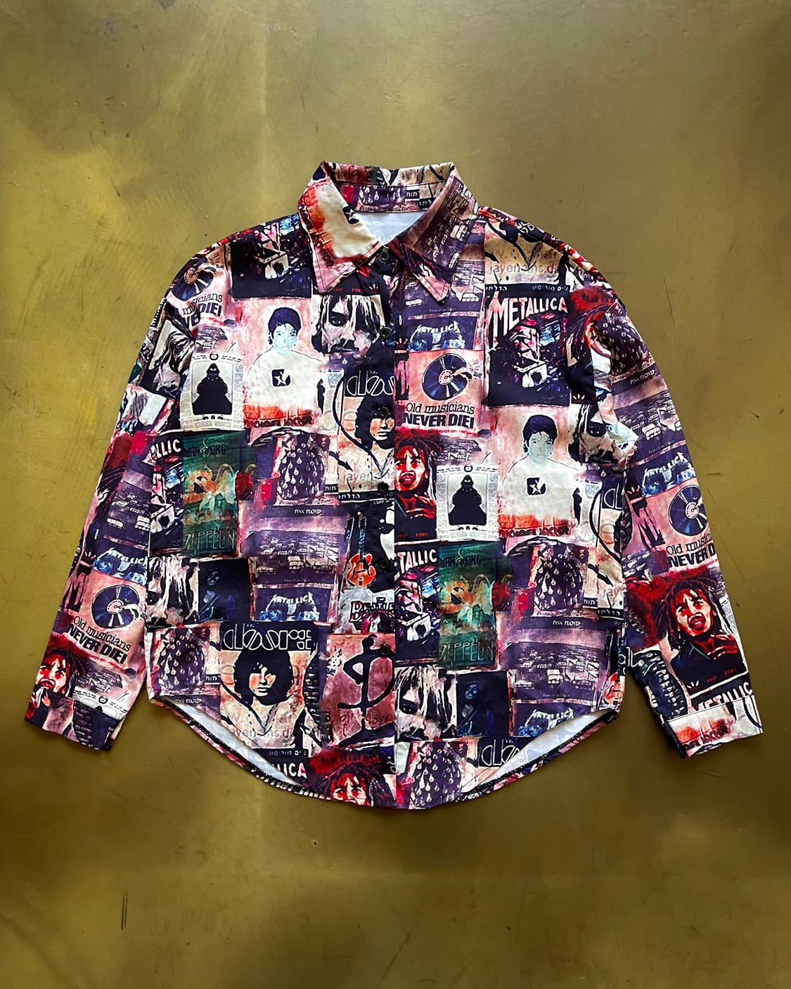 Japanese Vintage Collage Printed Shirt 상품이미지3