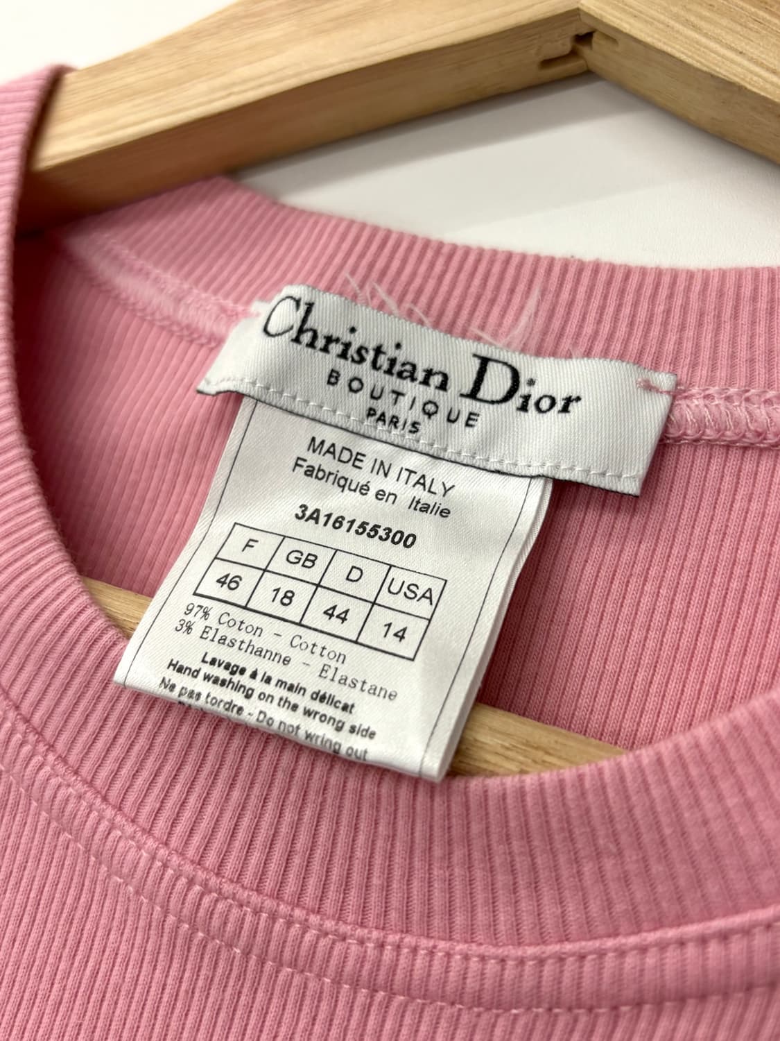 Dior 디올 x J.adore 핑크 리브 탱크 탑 상품이미지9