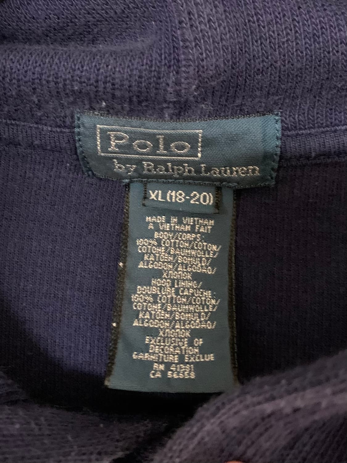 폴로 빅포니 후드티 네이비 상품이미지3