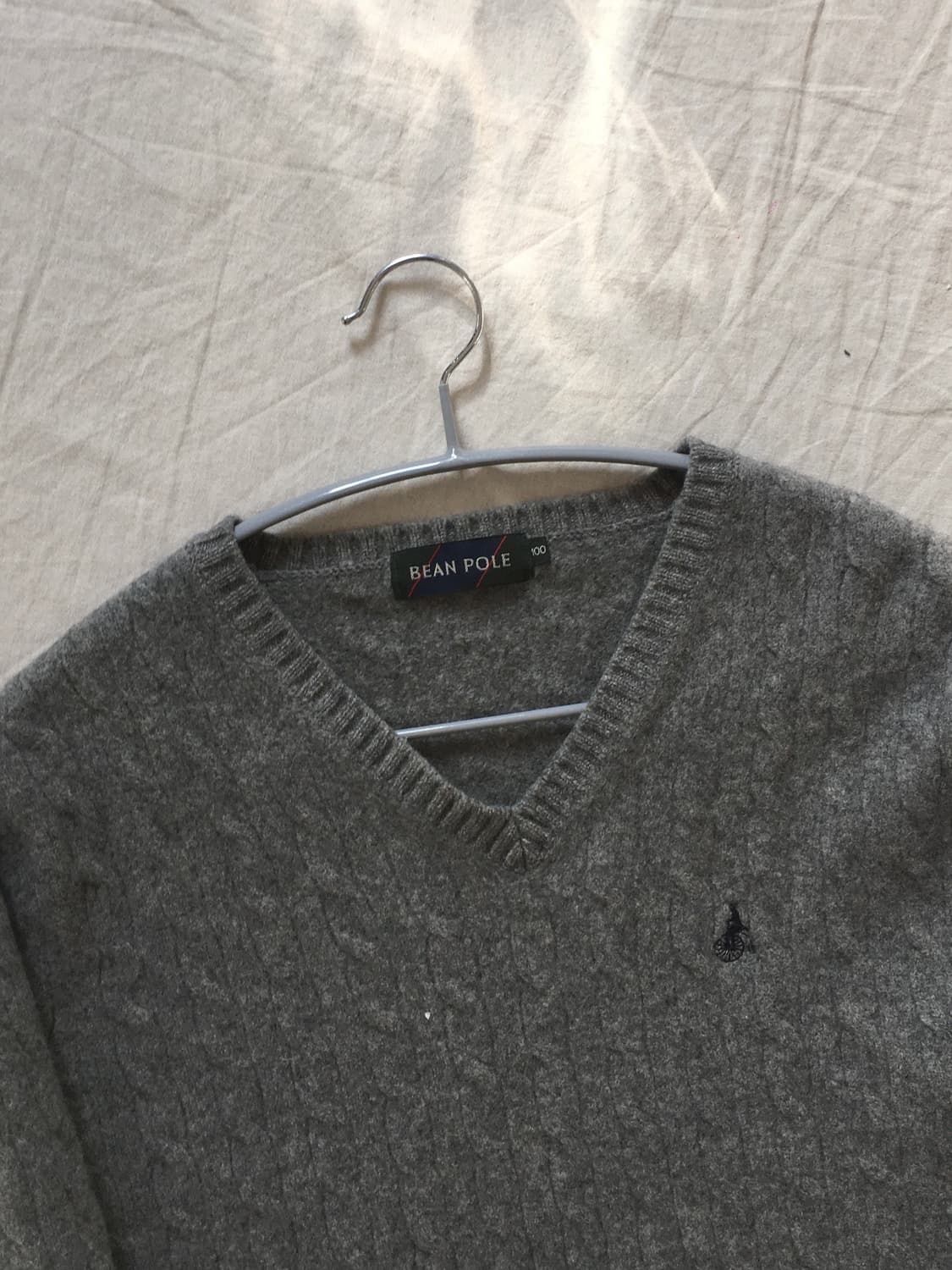 빈폴 자수 꽈배기 브이넥 니트 상품이미지4