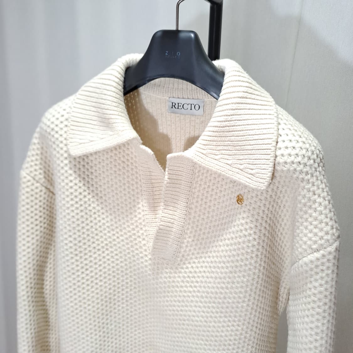 (택포 RECTO 렉토 청키 케이블 스웨터 니트 L B535 상품이미지3