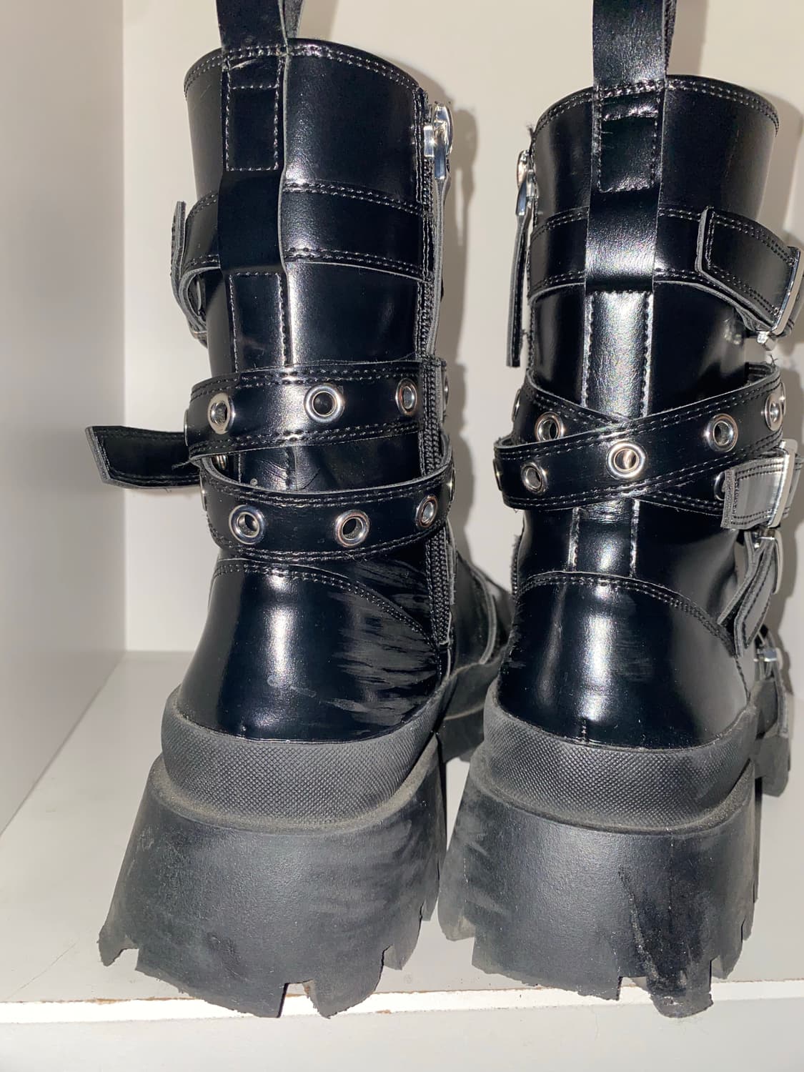 스트랩 버클 부츠 y3k 펑크 고딕 고스 상품이미지4