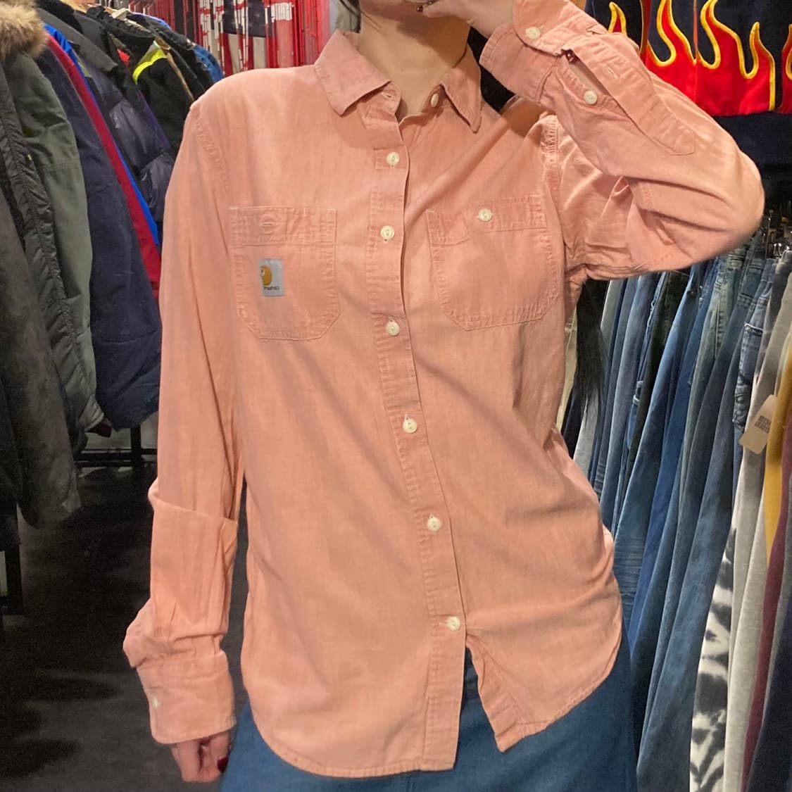 [IM] 칼하트 코랄핑크 긴팔셔츠 상품이미지5