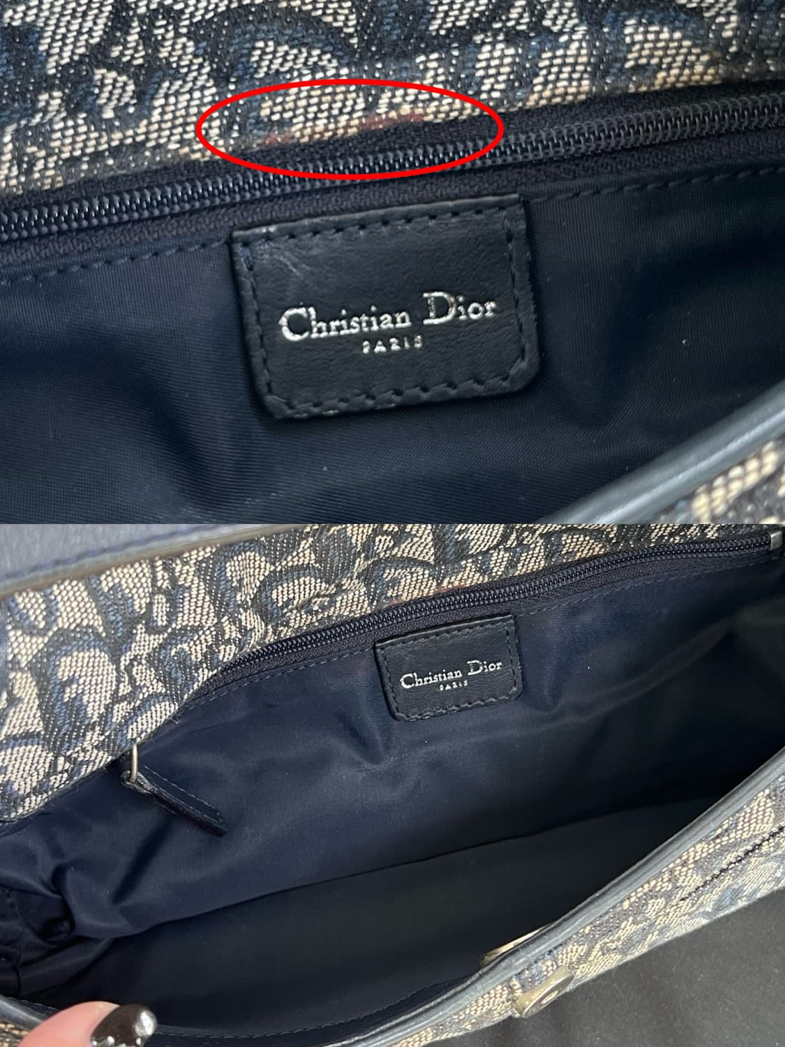 디올 오블리크 D참 바게트백 상품이미지9