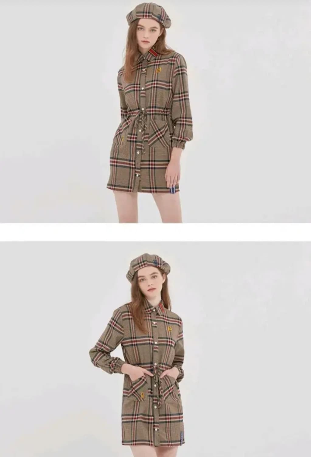 로맨틱크라운 체크 미니 원피스 상품이미지1