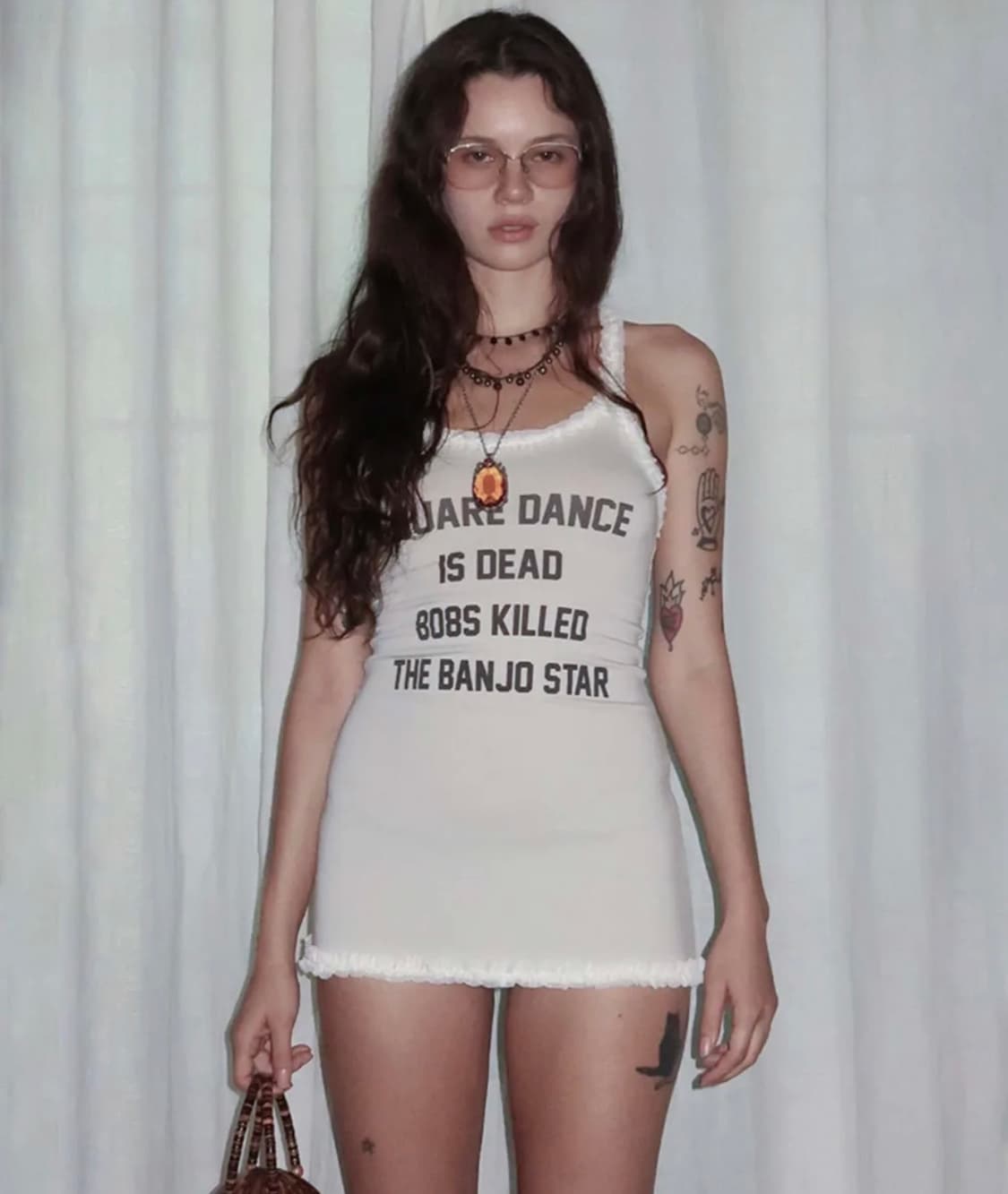 스컬프터 Acid Farm Mini Dress Dirty White 상품이미지2