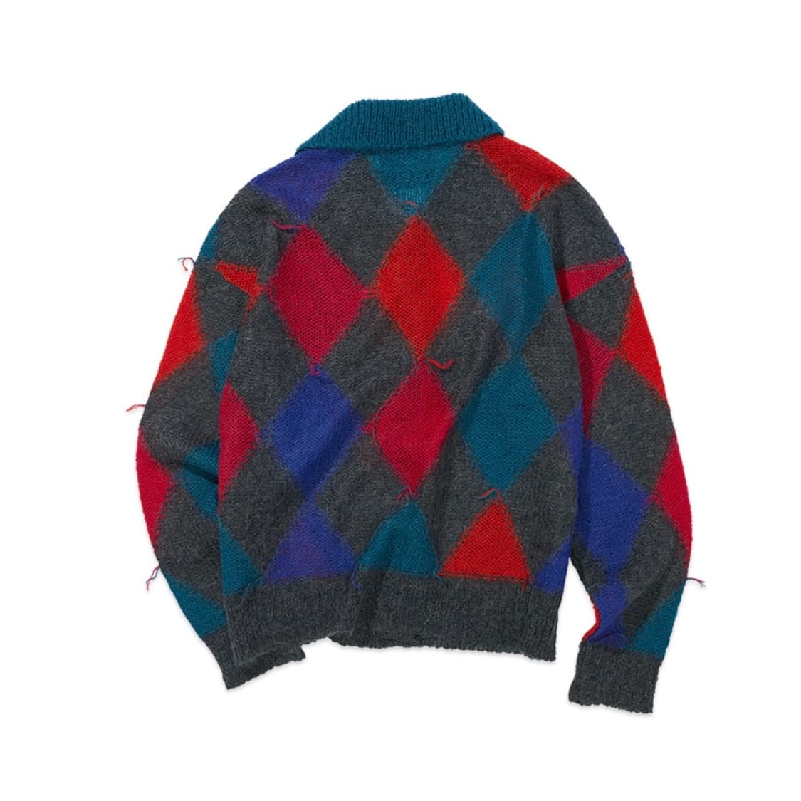 앤더슨벨 모헤어 아가일 가디건 L 상품이미지2