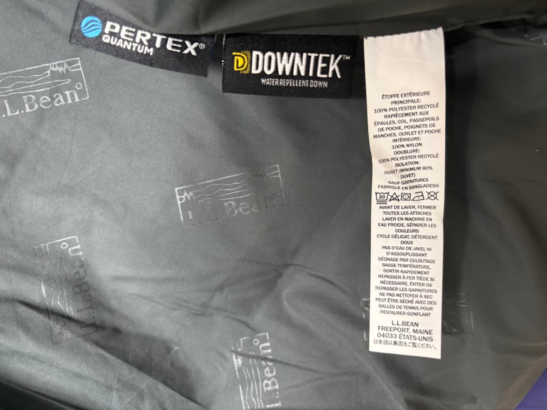 엘엘빈 llbean 다운패딩 m 95 상품이미지3