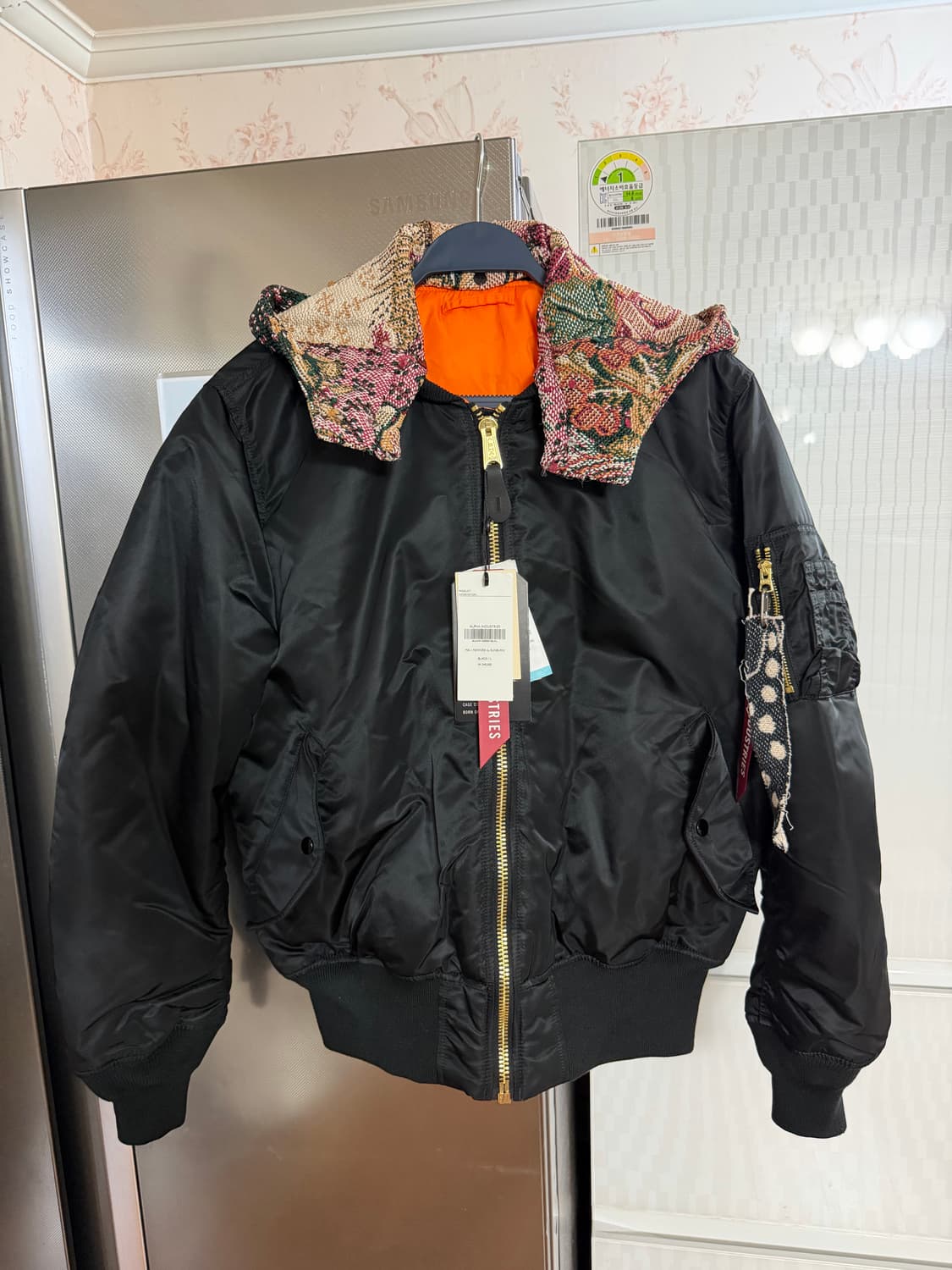 (새상품) 알파인더스트리 썬번 리버시블 MA-1 L 상품이미지1