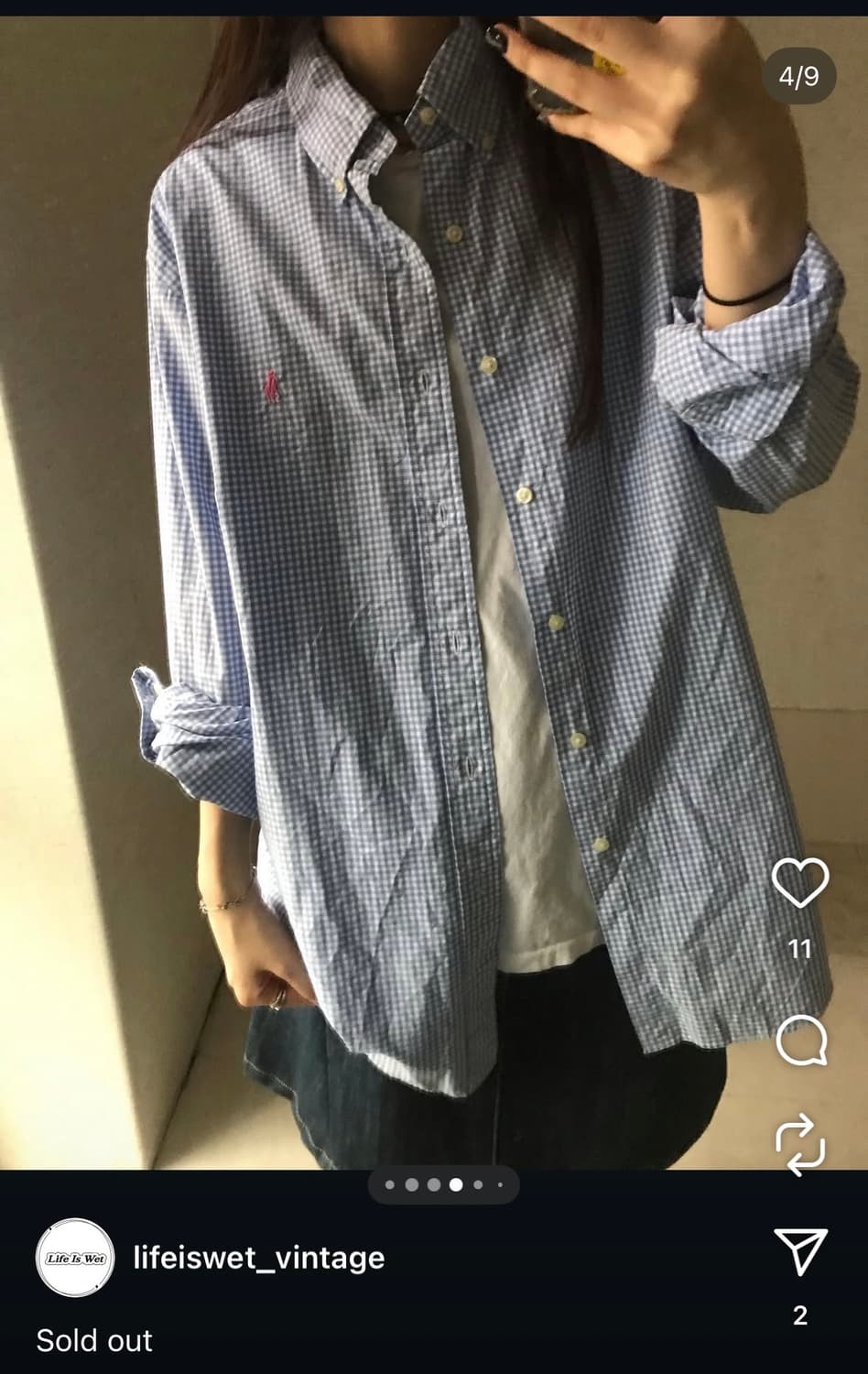 폴로 체크 셔츠 상품이미지4