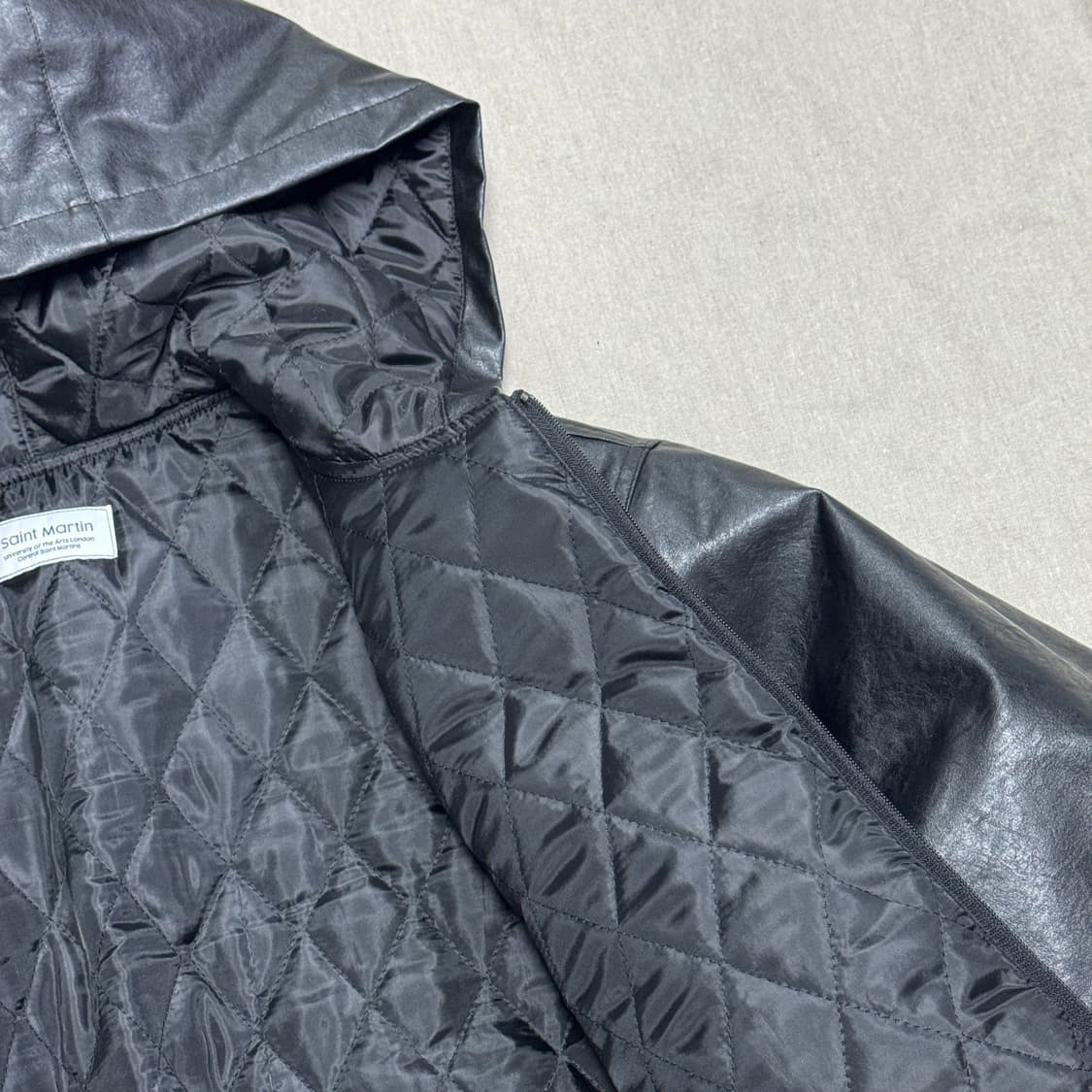 발렌맛 셔링 투웨이 레더 후드 자켓 105 상품이미지6