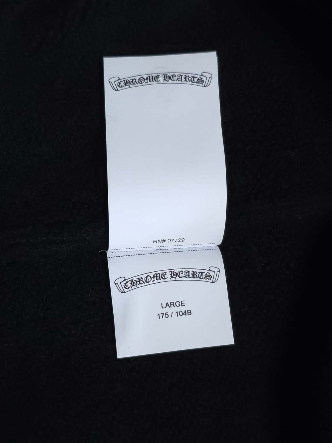 [L] 크롬하츠 플로랄 자수 캐시미어 후드 블랙 상품이미지8