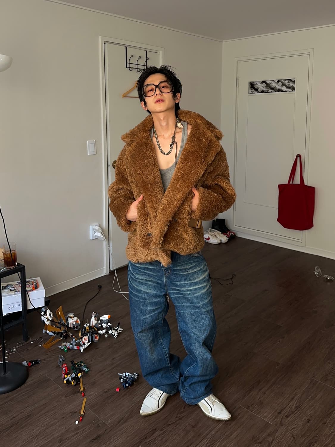 TT Studio 오버 사이즈 테디 플리스 자켓 상품이미지5