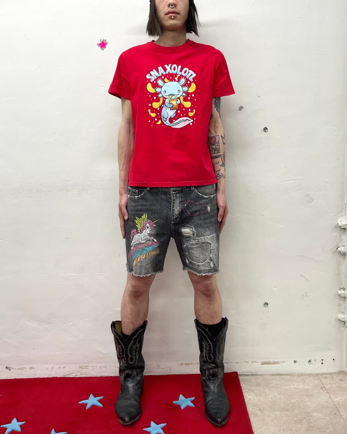 Fish cutie red t-shirt 상품이미지2