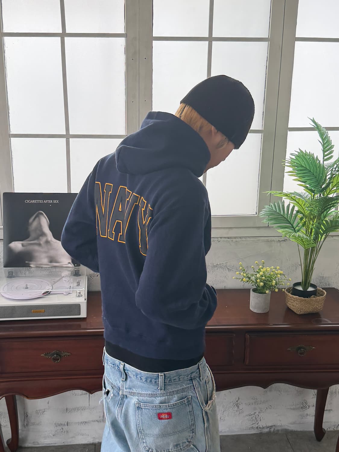 MADE IN USA 🇺🇸 NAVY 후드티 상품이미지5