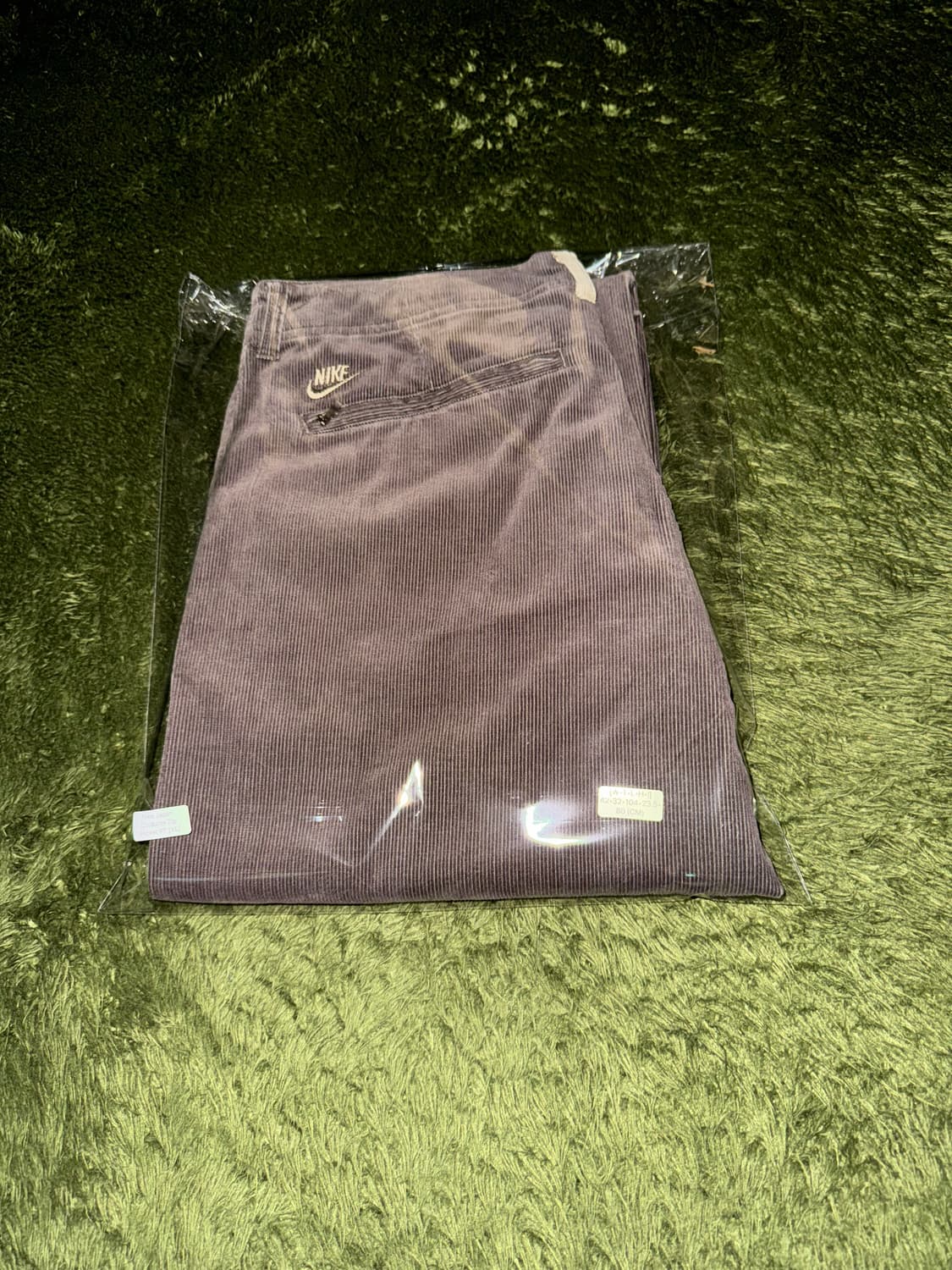 [XL] 00s 나이키 재팬 클럽 스우시 집 포켓 코듀로이 팬츠 브라운 상품이미지10
