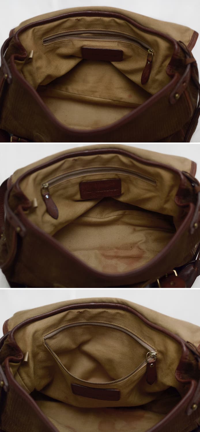 폴로 랄프로렌 90s 빈티지 코튼 코듀로이 레더 클래식 메신저백 상품이미지7