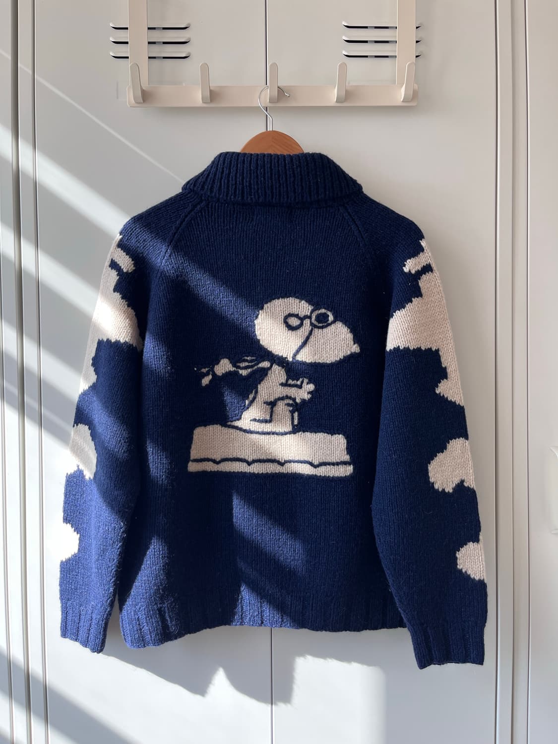 (Rare) Peanuts 피너츠 스누피 울 코위찬 집업 상품이미지8