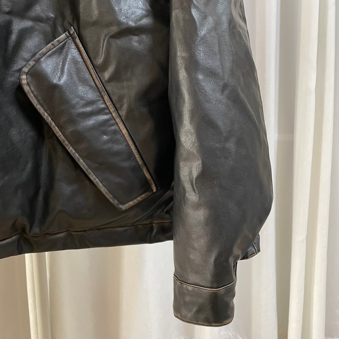 라퍼지스토어 가죽 덕다운패딩 XL 상품이미지6