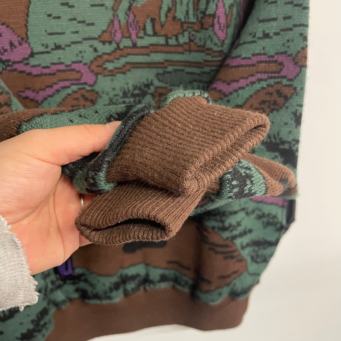 빈티지 자수 라운드 울 니트 상품이미지6